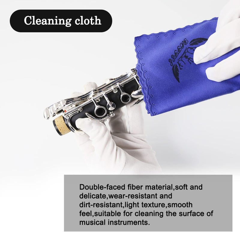 ROFFEE Store Cleaning Swab Cloth for Inside Tube Suitable for Clarinet Piccolo Flute Sax Saxophone (Blue) - Image 3